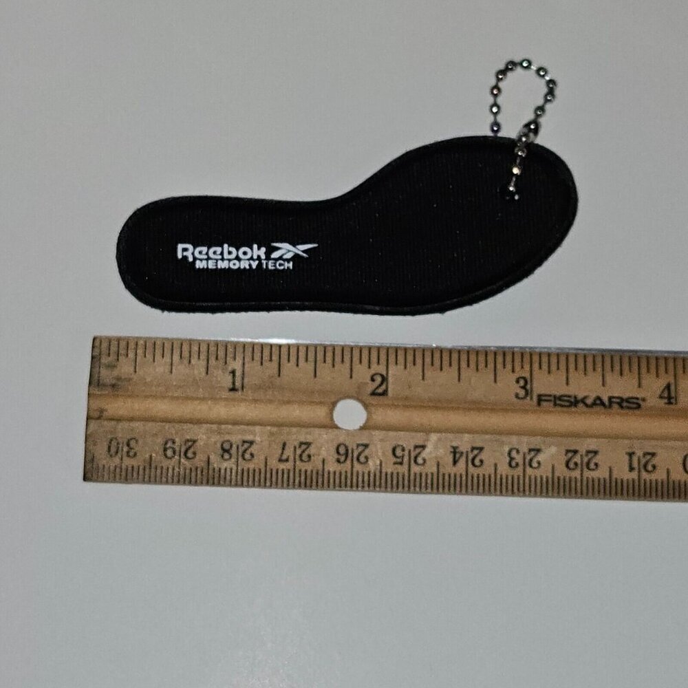 NWOT Reebok Memory Tech Black Keychain 3"